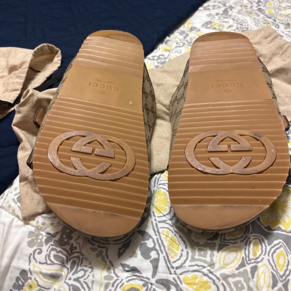 Gucci Men Slide Sandals with Straps , Size 10  . Sandals main image 5